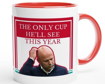 Liverpool FC-mugg | Rolig fotbollsfanpresent | Unik Reds-supportermugg | Perfekt present till Liverpool-fans | Fotbollsmugg
