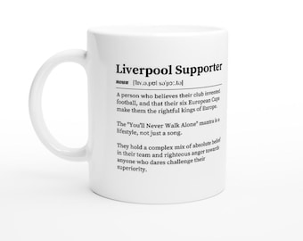 Liverpool FC Mug | Funny Football Fan Gift | Reds Supporter Definition Cup | Perfect Gift for Liverpool Fans | Football Mug
