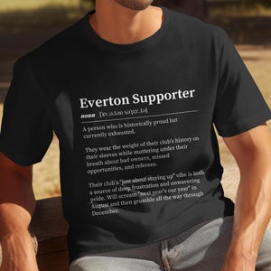 Everton FC Shirt | Lustiges Fußball-Fan-Geschenk | Everton Fan Definition Shirt | Perfektes Geschenk für Everton Fans | Fußball-Shirt