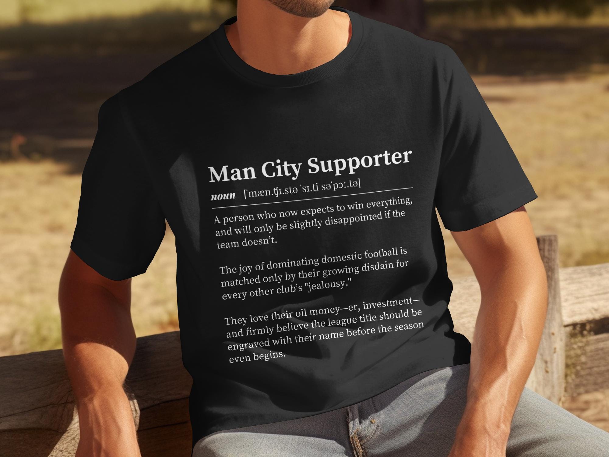 Manchester City FC Shirt | Funny Football Fan Gift | Man City Supporter Definition Shirt | Perfect Gift for Man City Fans | Football Shirt