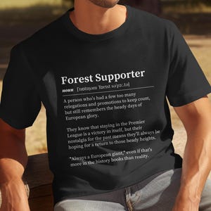 Nottingham Forest FC Shirt | Funny Football Fan Gift | Forest Supporter Definition Shirt | Perfect Gift for Forest Fans | Football Shirt