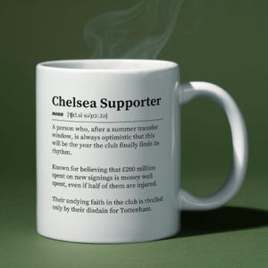 Chelsea FC Mug | Funny Football Fan Gift | Chelsea Supporter Definition Cup | Perfect Gift for Chelsea Fans | Football Mug
