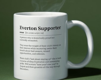Everton Supporter Definition Mug | Football Fan Gift