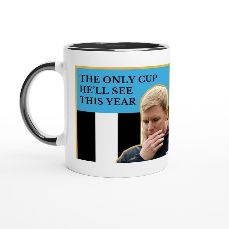 Taza divertida del Newcastle FC / Regalo divertido para fanáticos del fútbol de las Urracas imagen 5
