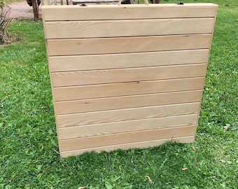 Folding Wooden Picnic Table – 70x28” Handmade Boho Camp Table | Outdoor Low Table for Events, Beach, Camping & Backyard Dining