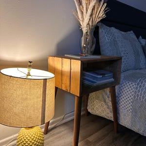Wooden bedside table, End Table, Rustic Bedside Table Bedroom Furniture, Unique Nightstand, Housewarming Gift, Wood Nightstand,coffee table