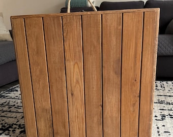 Mesa de suelo plegable estilo bohemio: mesa de picnic de madera hecha a mano/mesa de suelo portátil para camping, eventos y decoración del hogar, mesa baja de 122 x 61 cm para 6 personas.
