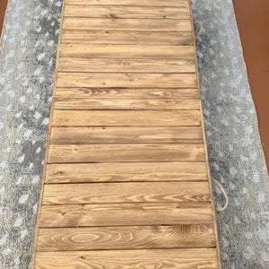Boho table, 70x28 inc wooden picnic table, handmade folding table,low dining table, low party table Wooden Camping Patio dining table,event