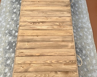 Mesa bohemia, mesa de picnic de madera de 70 x 28 pulgadas, mesa plegable hecha a mano, mesa de comedor baja, mesa de fiesta baja, mesa de comedor de patio de madera para acampar, evento