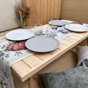 Mesa de camping portátil de madera: plegable, ligera, ideal para picnics y aventuras al aire libre. Mesa de madera para eventos y mesa de comedor para exteriores.