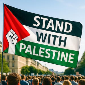 Palestinian Flag - 244 x 152cm - Flag With a Symbol and a Strong Message