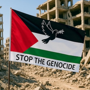 Palestinian Flag - 152 x 91.5cm - Flag With a Symbol of Peace and a Strong Message