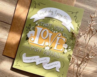 Christian Wedding Card | Bible Verse Anniversary Card