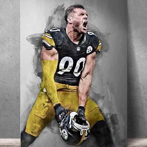 T.J Watt Poster Trent Jordan Watt Leinwand Druck, Kunstdruck, Wandkunst, Manneshöhle, Geschenk