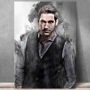Lucifer Poster, Lucifer Canvas Print, art print, wall art, man cave, gift