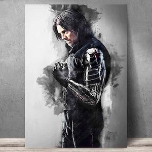 Winter Soldier Poster, Winter Soldier Print, art print, wall art, man cave, gift