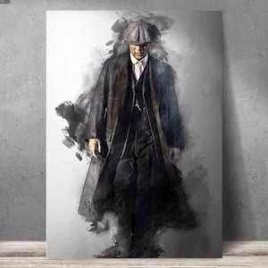 Thomas Shelby Poster, Peaky Blinders Canvas Print, art print, wall art, man cave, gift