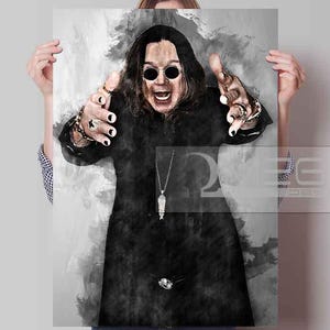 Ozzy poster, Ozzy Osbourne Canvas Print, art print, wall art, man cave, gift