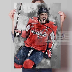 Alexander Ovechkin Poster Ovechkin Canvas Print, art print, wall art, man cave, gift
