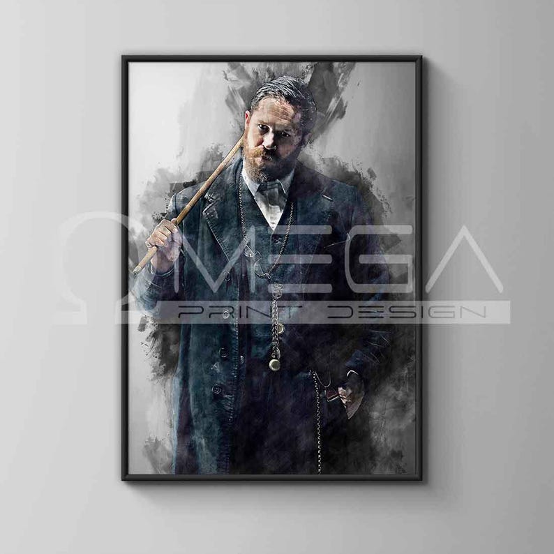 Alfie Solomons Poster, Tom Hardy Canvas Print, Art Print, Wall Art, Man ...