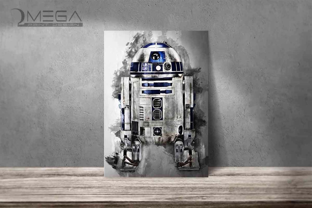 R2D2 Poster, Canvas Print, Art Print, Wall Art, Man Cave, Gift - Etsy