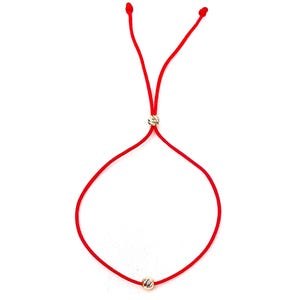 14k Solid Gold Red Kabbalah Bracelet, Stackable Luck Bracelet, Protection Bracelet, Wish Bracelet, Everday Red String Bracelet For Women