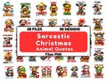 Funny Animals PNG Bundle, Sarcastic Grumpy Duck Christmas, Grumpy Cat, Funny Christmas Cat, Cat Lover Christmas, Sarcastic Animal Quotes product logo
