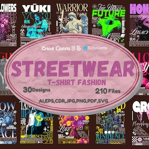 Streetwear T-Shirt Designs | Artistic & Colorful Modern T-Shirt PNG | Digital Download
