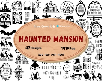 Haunted Mansion SVG | Foolish Mortals SVG | Madame Leota | Ghost & Halloween Clipart | Instant Download