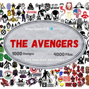 Superhero Mega Bundle SVG | Avengers SVG | Digital Download