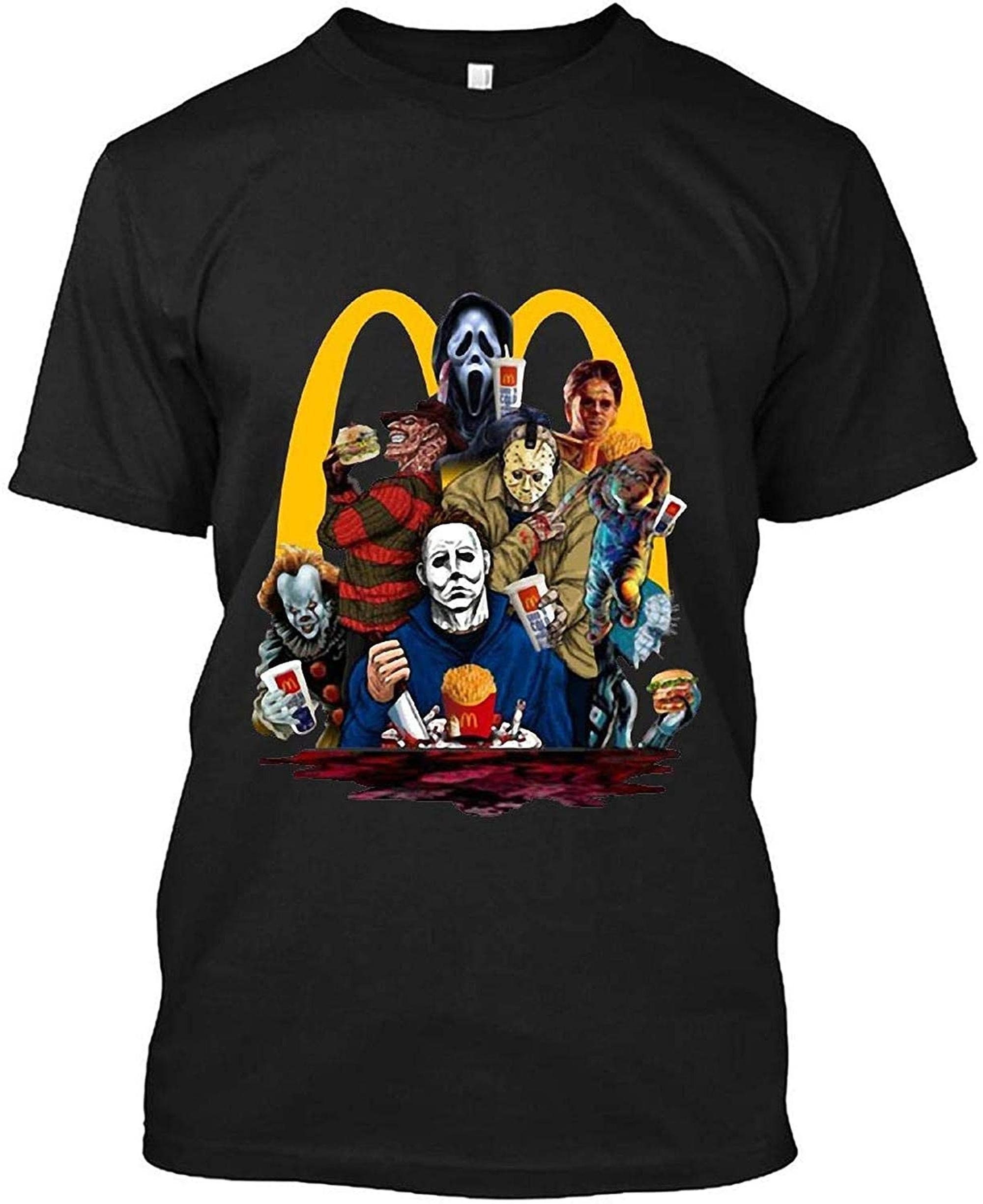 Discover Retro Horror Filme und Mc-Donald T-Shirt