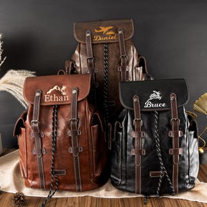 cheap leather backpacks for college Lakshigo Genuine Laptop Backpack Men & Women, 16 Inch Vintage Brown Leather Backpack, Professional Work Computer Bag, Travel Rucksack for Office, Business & : Electronics Its not only used comfortable but also has the following features The Best Leather Backpacks For