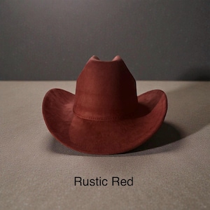 Red Heart Wide Brim Vegan Suede Rancher Vegan Suede Rancher Hat - Stylish & Ethical Women main image 2