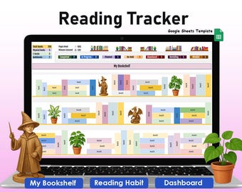 Registro automatizado de lectura / Plantilla de Google Sheets (Descarga digital)