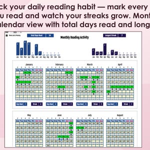 Book Tracker Google Sheets template with built-in library of 5000+ books. Features custom search window with genre filters, one-click add to wishlist, reading statistics dashboard, habit tracker, and 5 color themes including Classic, Dark, Rose, Forest, and Neon.