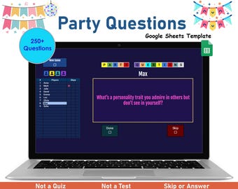 Juego para romper el hielo en fiestas / Preguntas divertidas, actividad en equipo (digital)