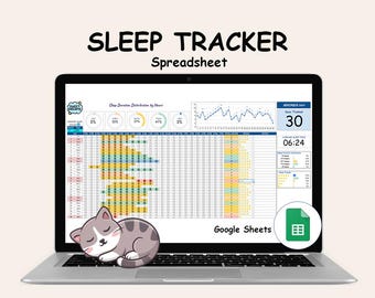 Hoja de cálculo para el seguimiento del sueño: Diario de sueño (Plantilla de Google Sheets)