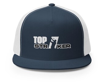Top Striker Logo 5 Panel Golf Cap, Unisex Golf Cap, Present for Golfers, Golf Apparel, Golf Fashion, Golf Hat, Sport Hat