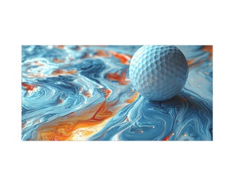 Abstrakte Golf Kunst Leinwand, moderne Wanddekoration für Golfliebhaber, Golf Wand dekor Haus oder Büro, Golf Poster, Golf Kunst, Golfen, Golf Leinwand Geschenk