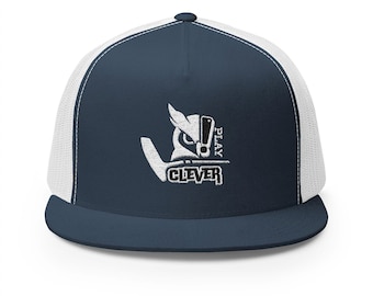 Play Clever Golf Hat, Unisex Golf Hat Cup, Gift for Golfers, Golf Apparel, Golf Fashion, Sports Hat, Funny Golf, Sport Fashion