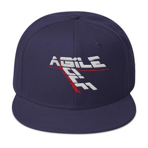 Agile Snapback Golf Hat, Golf cap, Golfing, Golfer, Unique golf fashion design, Golf gift present, Golf apparel, golf accessories, Golf tee