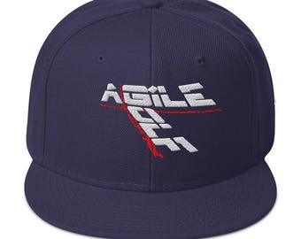 Gorra de golf Agile Snapback, gorra de golf, golfista, diseño de moda de golf único, regalo de golf, ropa de golf, accesorios de golf, idea de golf