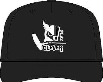Play Clever Owl logo Rope Cap | Embroidered Logo Baseball Cap,Golf Hat Cup, Gift for Golfers, Golf Fashion, Unisex Golf Cap Hat,