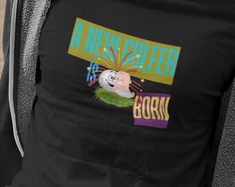 Camiseta de golfista recién nacido, camiseta de golfista papá, camiseta de bebé nacido, regalo de papá, bebé golfista, fiesta de cumpleaños de golf, ropa de golf, niño golfista, golf