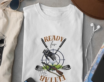 Listo para la batalla, camiseta de golf divertida, camiseta de golf única, camiseta de golf vintage, regalo de golf, moda de golf, arte de golf, ropa de golf, golf
