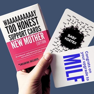 New Mum Support Cards | Helpful Mother Affirmation Cards | First Mothers Day | Baby Shower | Mom Affirmations | Funny Mom Quotes | Original