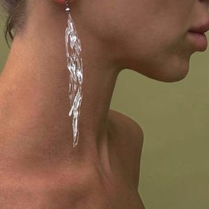 handmade ice floes earrings