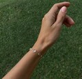 Dew Drop Bracelet UV Resin Floating Beads — Invisible Thread Minimalist Handmade Bali Gift product logo