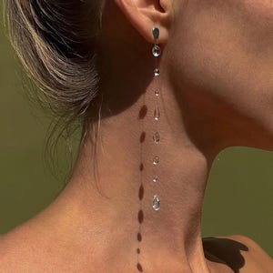 handmade dew drop earrings