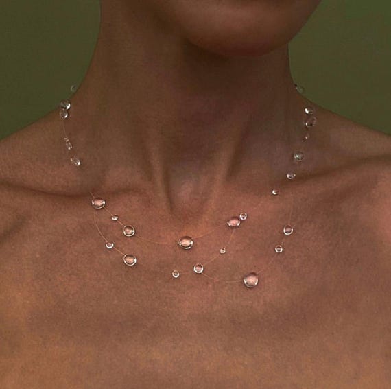 Collar de rocío hecho a mano &quot;collar de reina&quot;